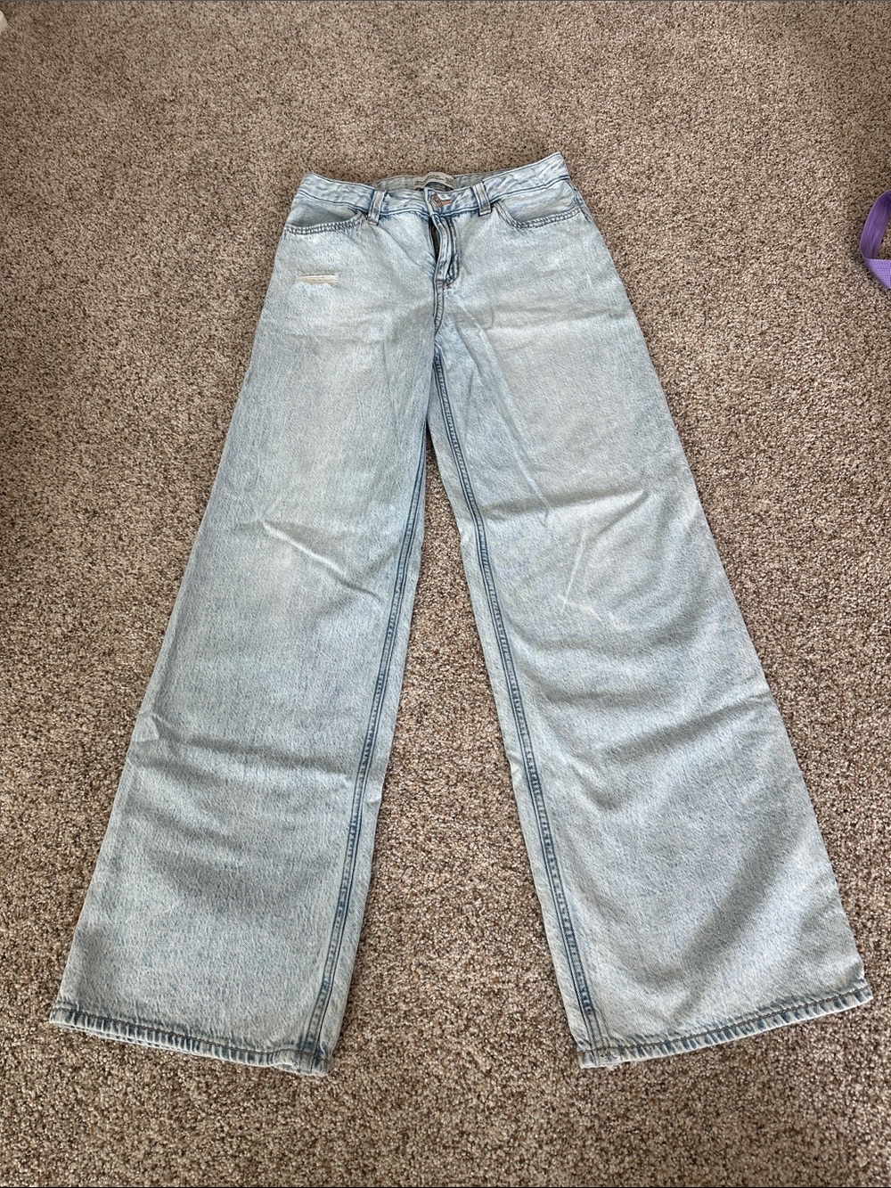 Abercrombie Kids High Rise Wide Leg Jean